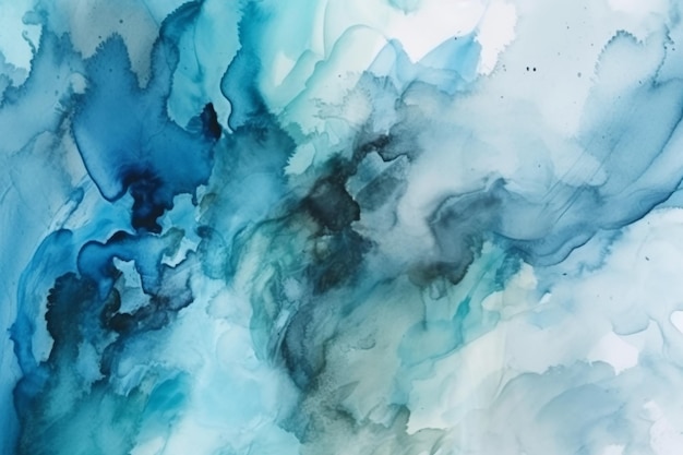 Blauer abstrakter Hintergrund des Aquarells