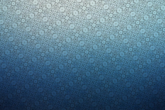 Blauer abstrakter Hintergrund mit einem Muster aus geometrischen Formen