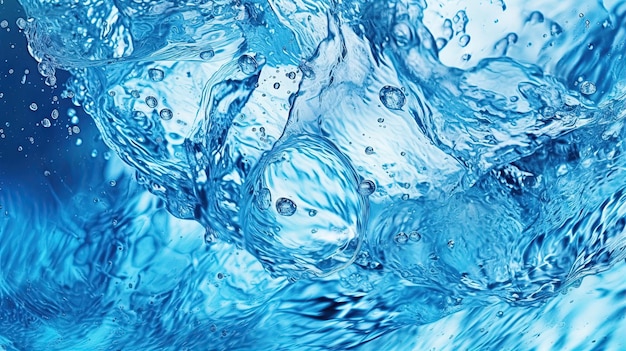 Blauer abstrakter Wasserwellenhintergrund