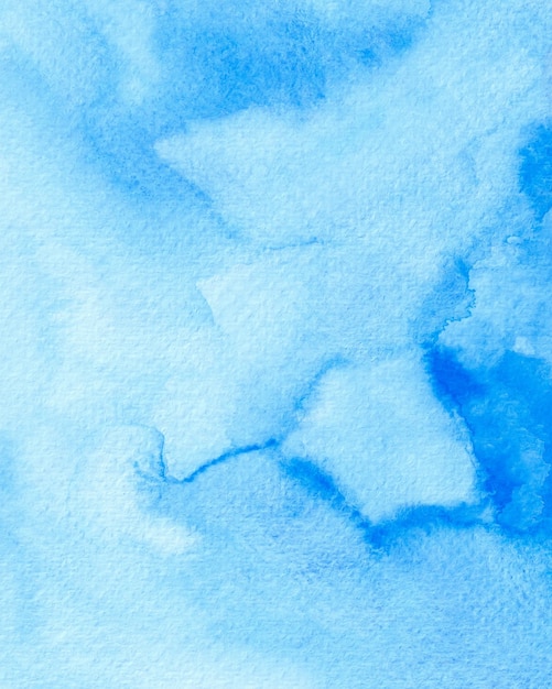 Blauer Aquarell-Hintergrund, blaues digitales Papier, Aquarell-Beschaffenheit