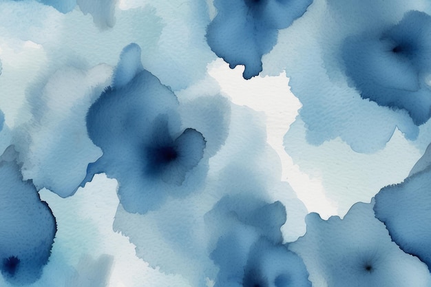 Blauer Aquarell-Vektor-Hintergrund Abstrakte Handfarbe quadratische Flecken-Huntergrund