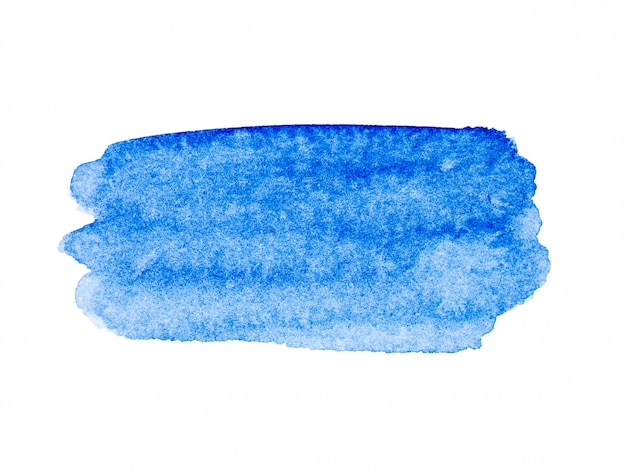 Blauer Aquarellpinsel