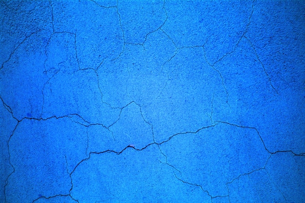 Blauer Betonwandbeschaffenheitszementnahaufnahmehintergrund für Innenraum