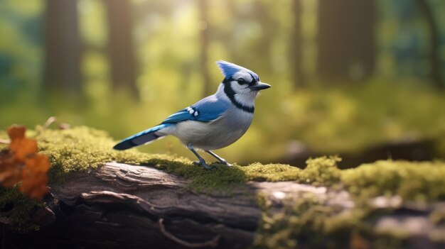 Blauer Bird HD 8K-Hintergrund hinter der Tapete