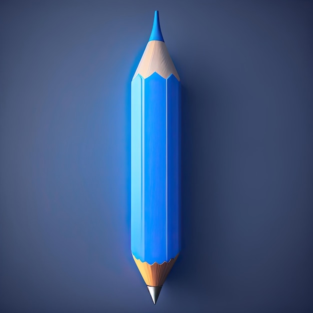 Blauer Bleistift