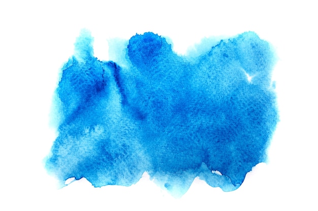 blauer Fleck Aquarellhintergrund.