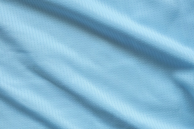 Foto blauer fußballtrikot kleidung stoff textur sportbekleidung hintergrund