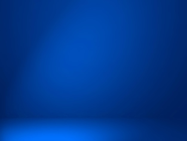 Blauer heller Hintergrund des leeren Raumes