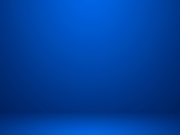 Blauer heller Hintergrund des leeren Raumes