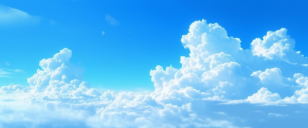 Blauer Himmel Himmelspanorama mit Wolken Fantastische Landschaft