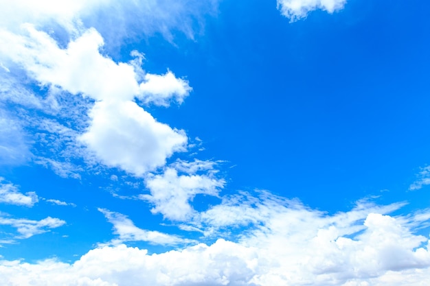 blauer Himmel Hintergrund mit kleinen Wolken