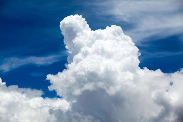 blauer Himmel Hintergrund mit kleinen Wolken