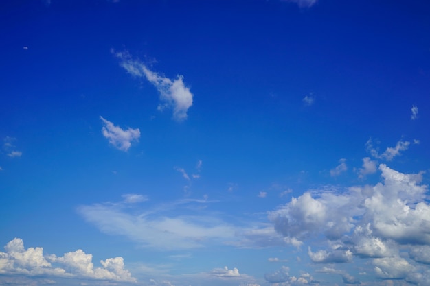 blauer Himmel Hintergrund mit Wolken.