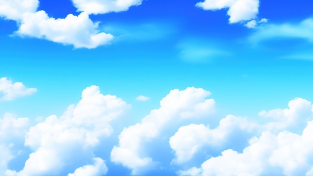 Blauer Himmel mit weißem Wolkenhintergrund