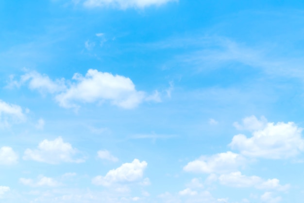 Blauer Himmel mit weißen Wolken, Himmelsnatur-Landschaftswand