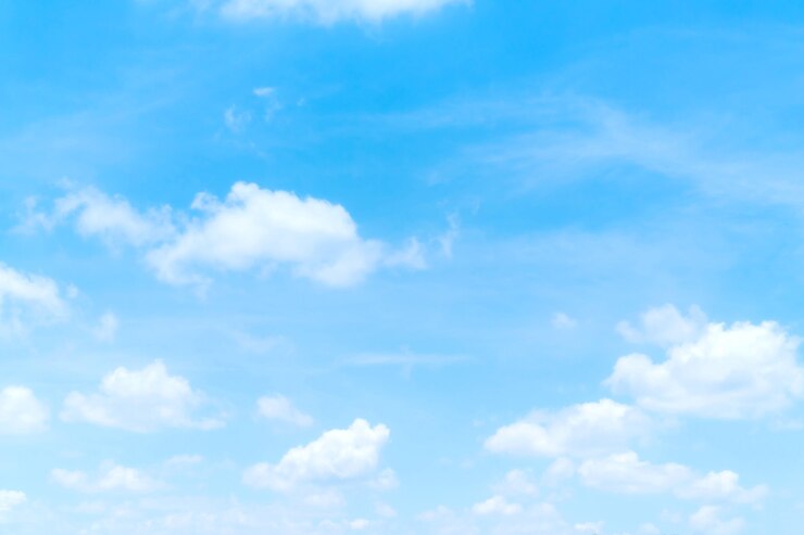 Foto blauer himmel mit weißen wolken, himmelsnatur-landschaftswand