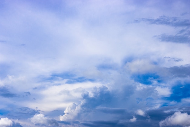 Blauer Himmel mit weißen Wolken