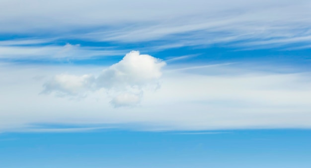 Blauer Himmel mit weißen Wolken