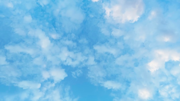 Blauer Himmel mit weißen Wolken