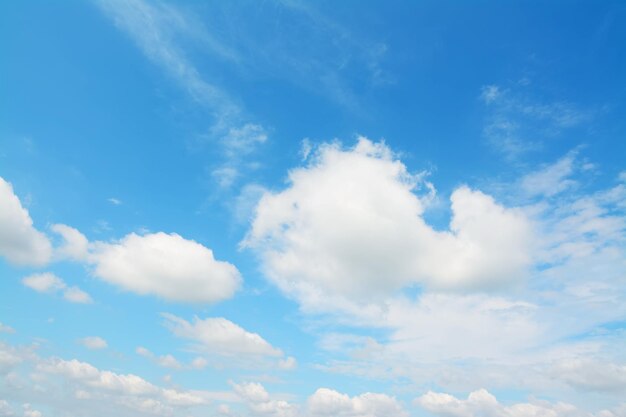 Blauer Himmel mit weißen Wolken