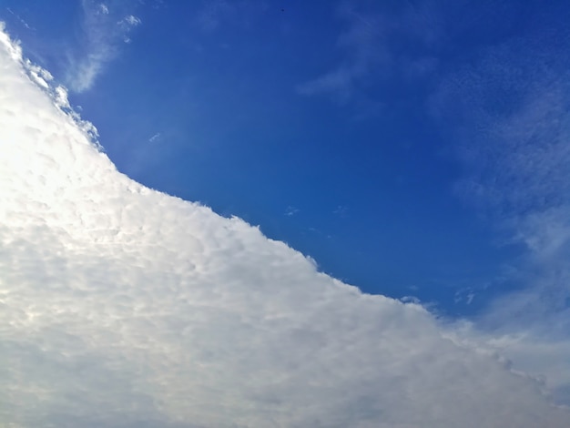 blauer Himmel mit weißen Wolken