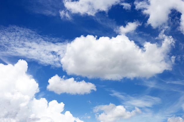 Blauer Himmel mit weißen Wolken