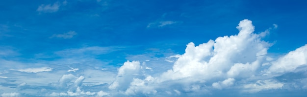 Blauer Himmel mit weißen Wolken