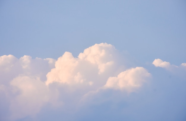 Blauer Himmel mit weißen Wolken.