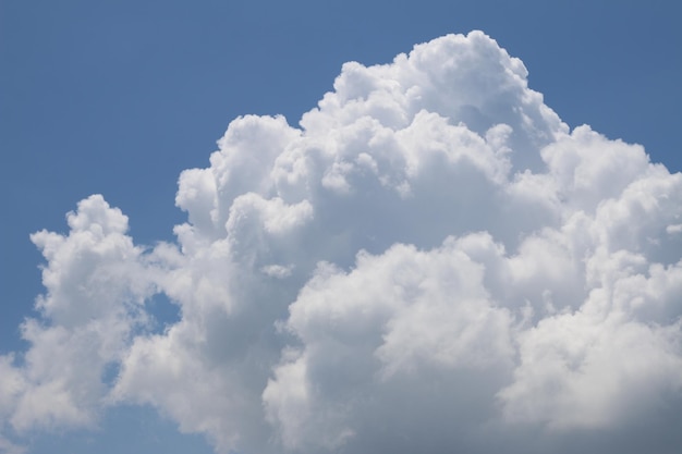 Blauer Himmel mit weißer Wolke