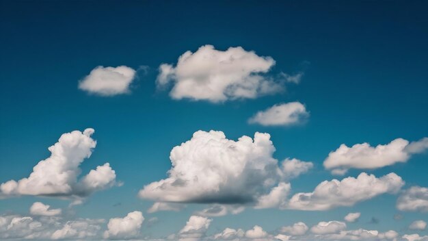 Blauer Himmel mit winzigen Wolken