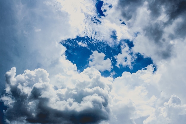 Foto blauer himmel mit wolke