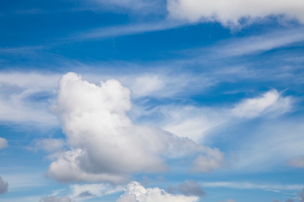 Blauer Himmel mit Wolke