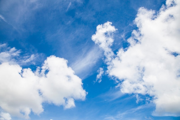 Blauer Himmel mit Wolke