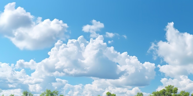 Blauer Himmel mit Wolken Hintergrund