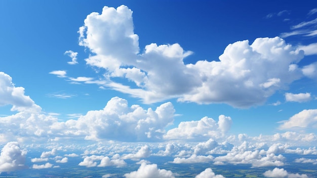 blauer Himmel mit Wolken im Hintergrund