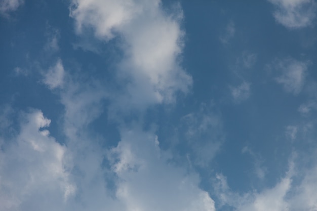 Blauer Himmel mit Wolken.