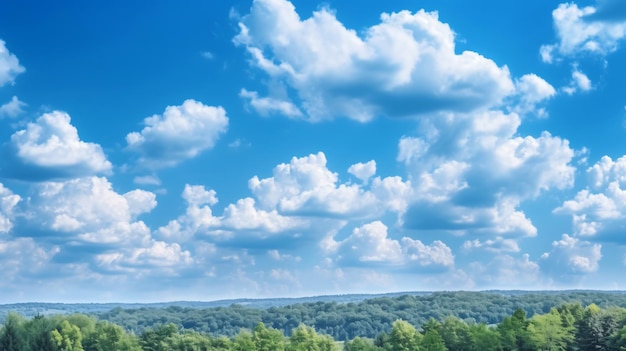 Blauer Himmel mit Wolken