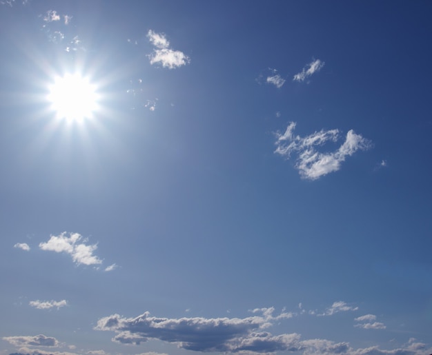 Blauer Himmel mit Wolkenhintergrund