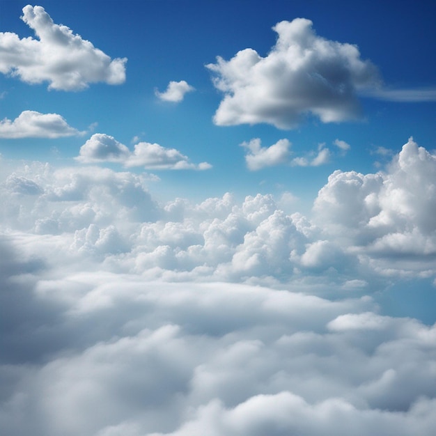 blauer Himmel mit Wolkenhintergrund