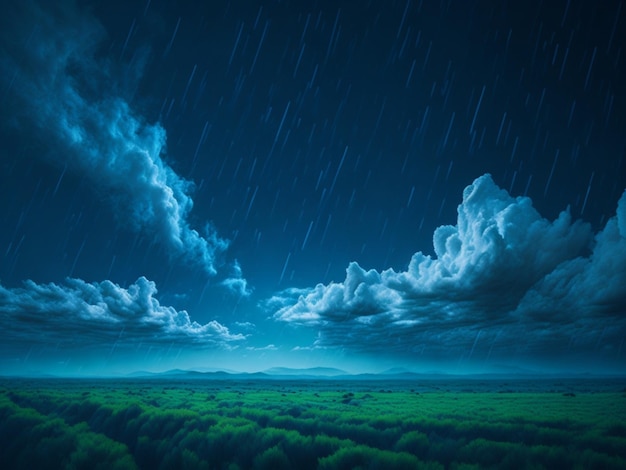 blauer Himmel mit Wolkenhintergrund