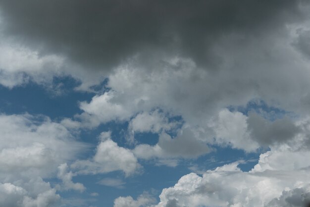 Blauer Himmel mit Wolkennahaufnahme