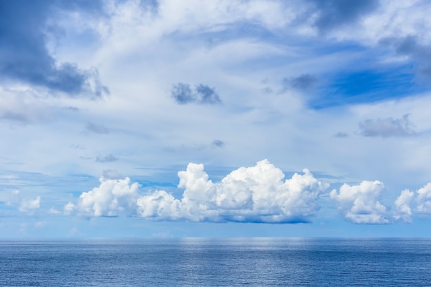 blauer Himmel und Meer