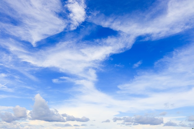 Blauer Himmel und schöne Wolken