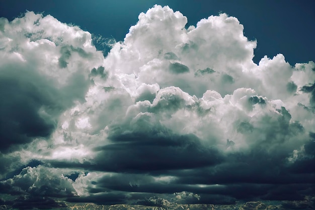 blauer Himmel und weißer Wolkennaturhintergrund. Panorama der schönen Wolke im blauen Himmel.