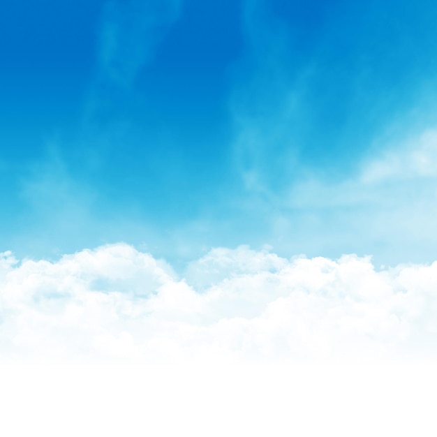 Blauer Himmel und Wolken abstrakte Illustration