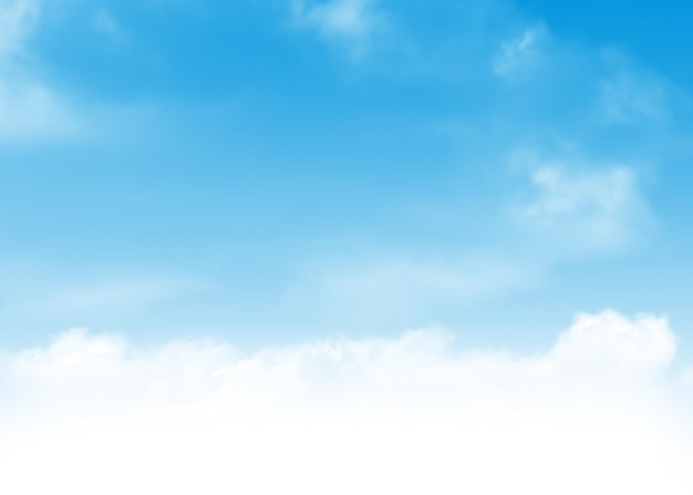 Blauer Himmel und Wolken im Hintergrund