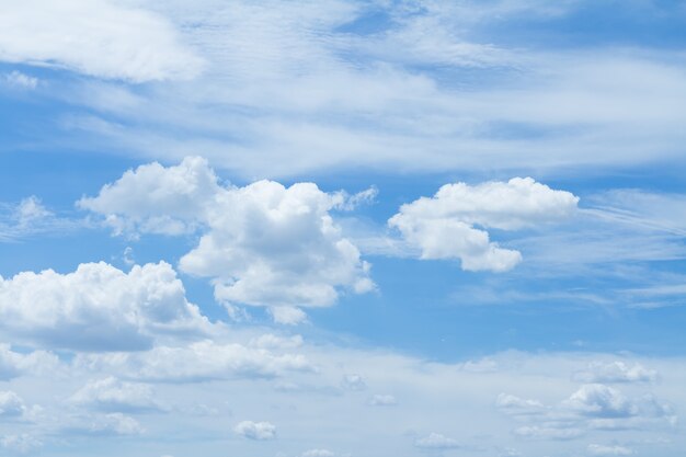 Blauer Himmel und Wolken