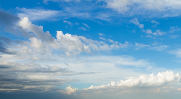 Blauer Himmel und Wolken