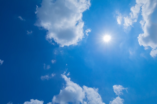 Blauer Himmel und Wolken