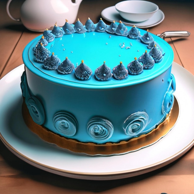 Blauer Kuchen